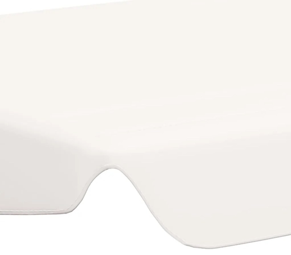 Toldo suplente baloiço jardim 188/168x145/110 cm branco