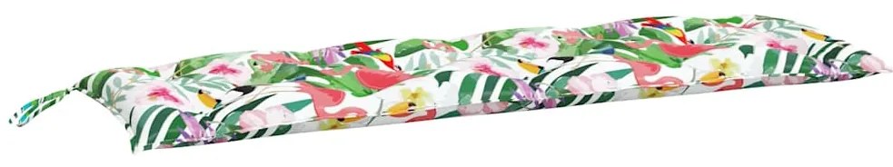 Almofadões p/ banco de jardim 2 pcs 150x50x7 cm tecido multicor