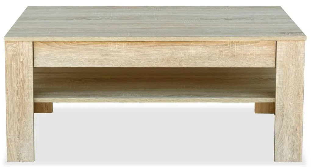Mesa de centro em aglomerado 110x65x48 cm carvalho