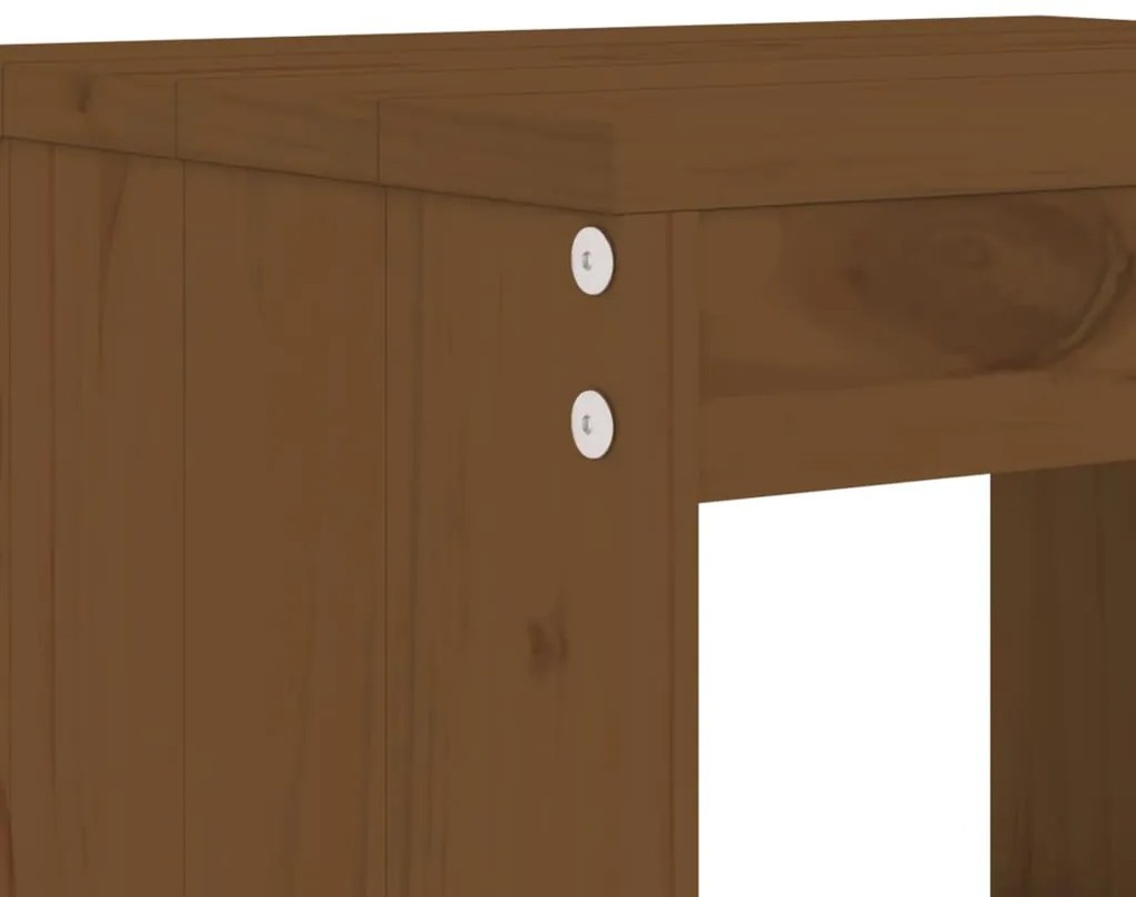 Bancos de bar 2 pcs 40x36x75 cm pinho maciço castanho-mel