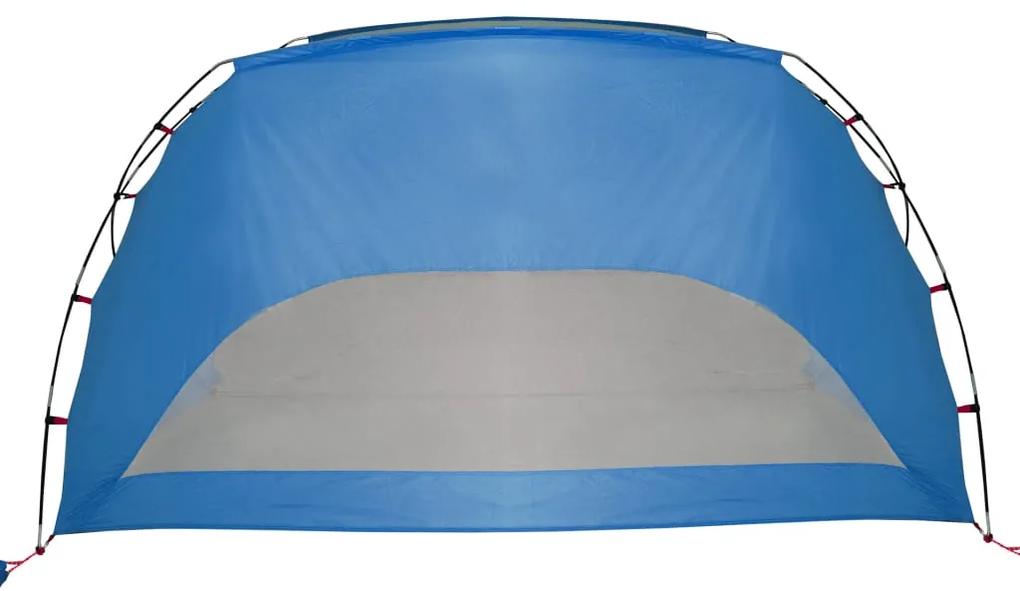 Tenda de praia 274x178x170/148 cm poliéster 185T azul-ciano