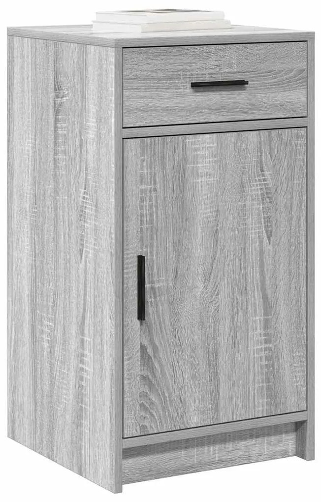 lado vidaXL cinza Sonoma 40x41x75 cm madeira engenheirada
