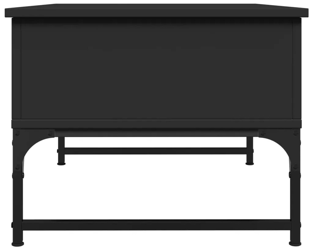 Mesa de centro 70x50x40 cm derivados de madeira/metal preto