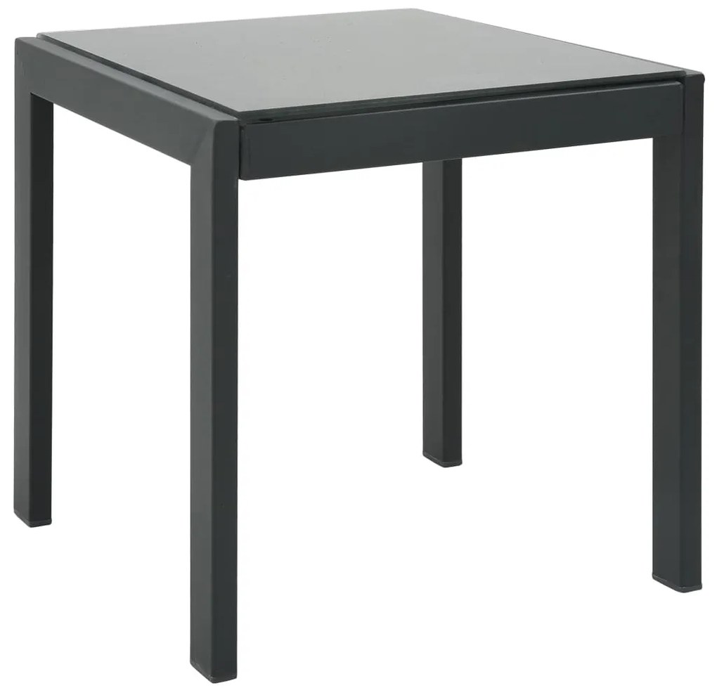 Espreguiçadeiras com mesa 2 pcs textilene e aço