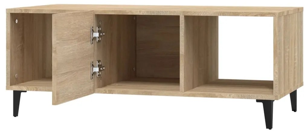 Mesa de centro 102x50x40 cm madeira processada carvalho sonoma