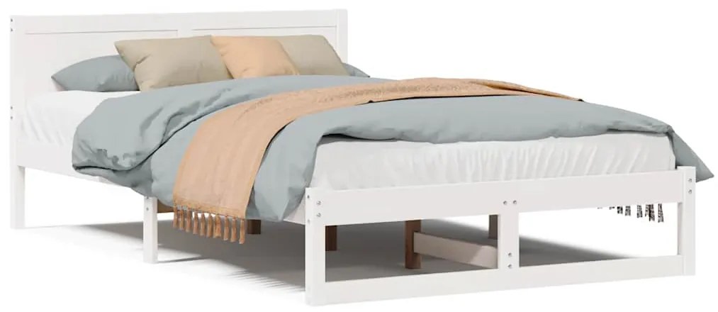 Estrutura de Cama Branca Madeira 120 x 200 cm Durável
