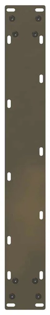 Pés para mesa de jantar em formato de U, 2 peças, aço natural, 70x(72-