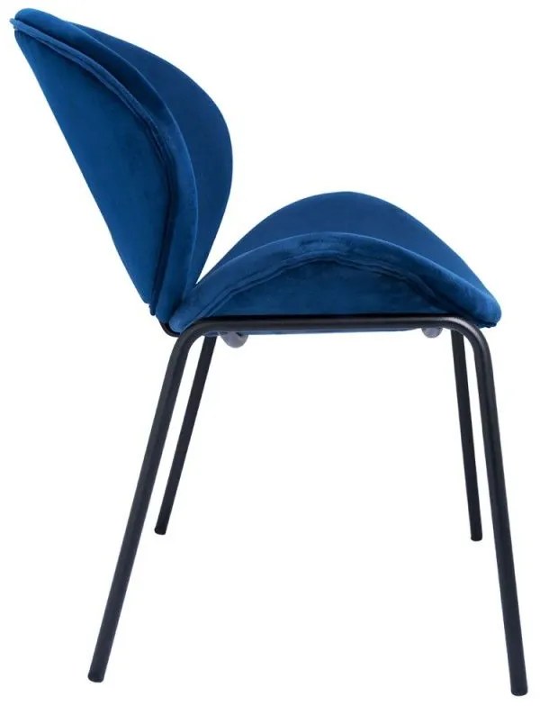 Pack 4 Cadeiras Suki Veludo - Azul
