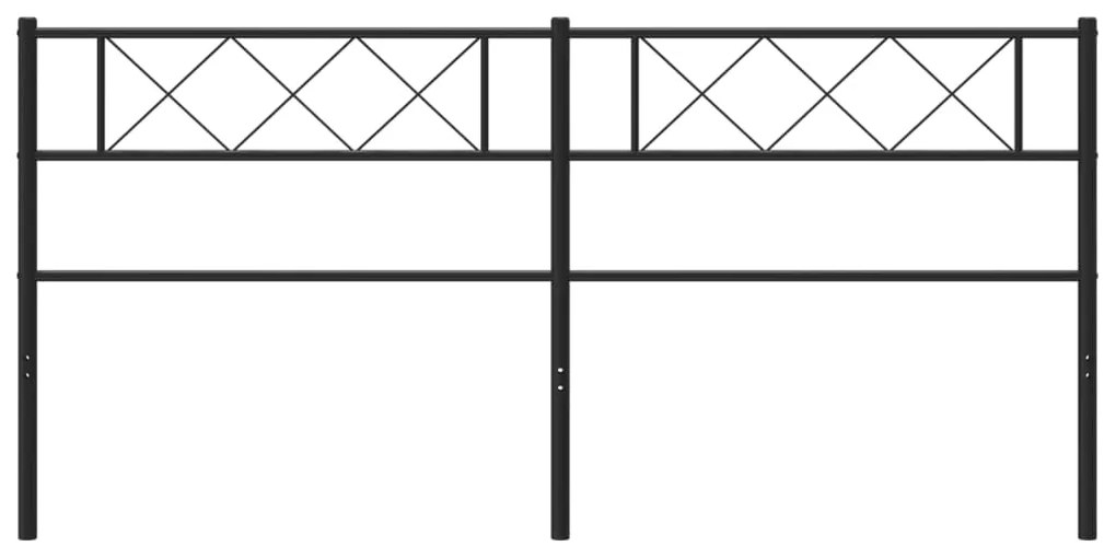 Cabeceira de cama 160 cm metal preto