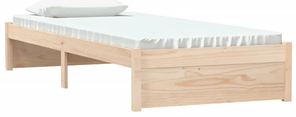 Estrutura cama pequena solteiro 75x190 cm madeira maciça