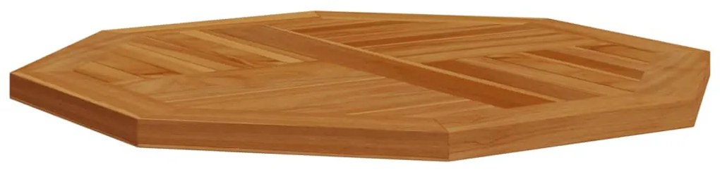Tampo de mesa octogonal 60x60x2,5 cm madeira de teca maciça