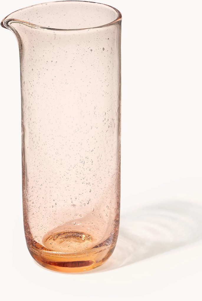 Jarro de vidro artesanal com bolhas de ar Hippolyte, 840 ml