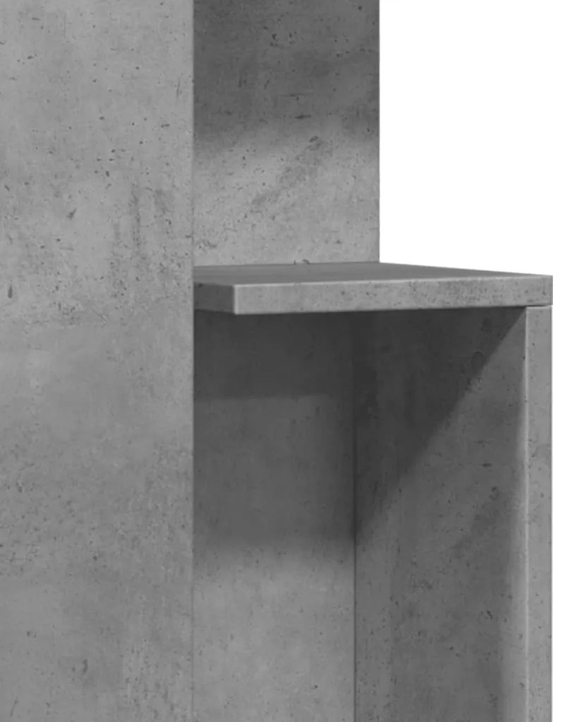 Mesa de apoio 35x35x60 cm derivados de madeira cinzento cimento