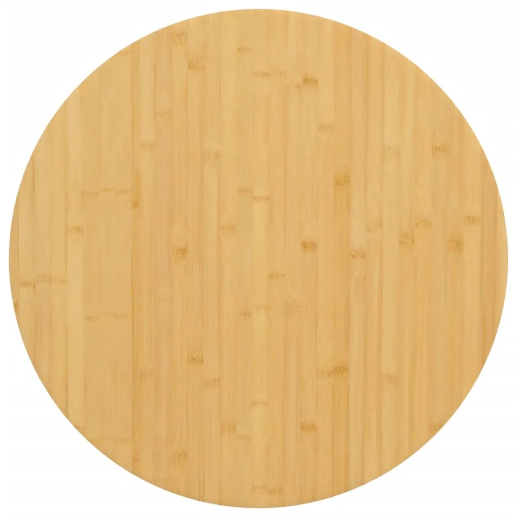 vidaXL Tampo de mesa Ø60x1,5 cm bambu