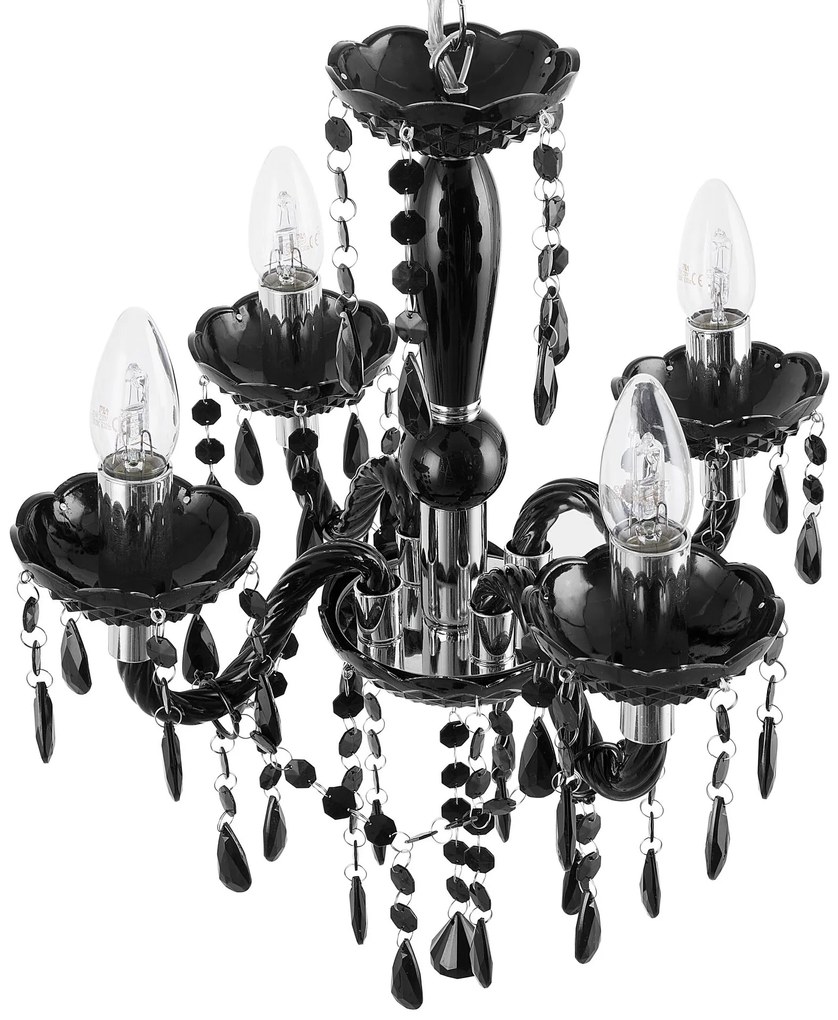 Lustre preto KALANG Beliani