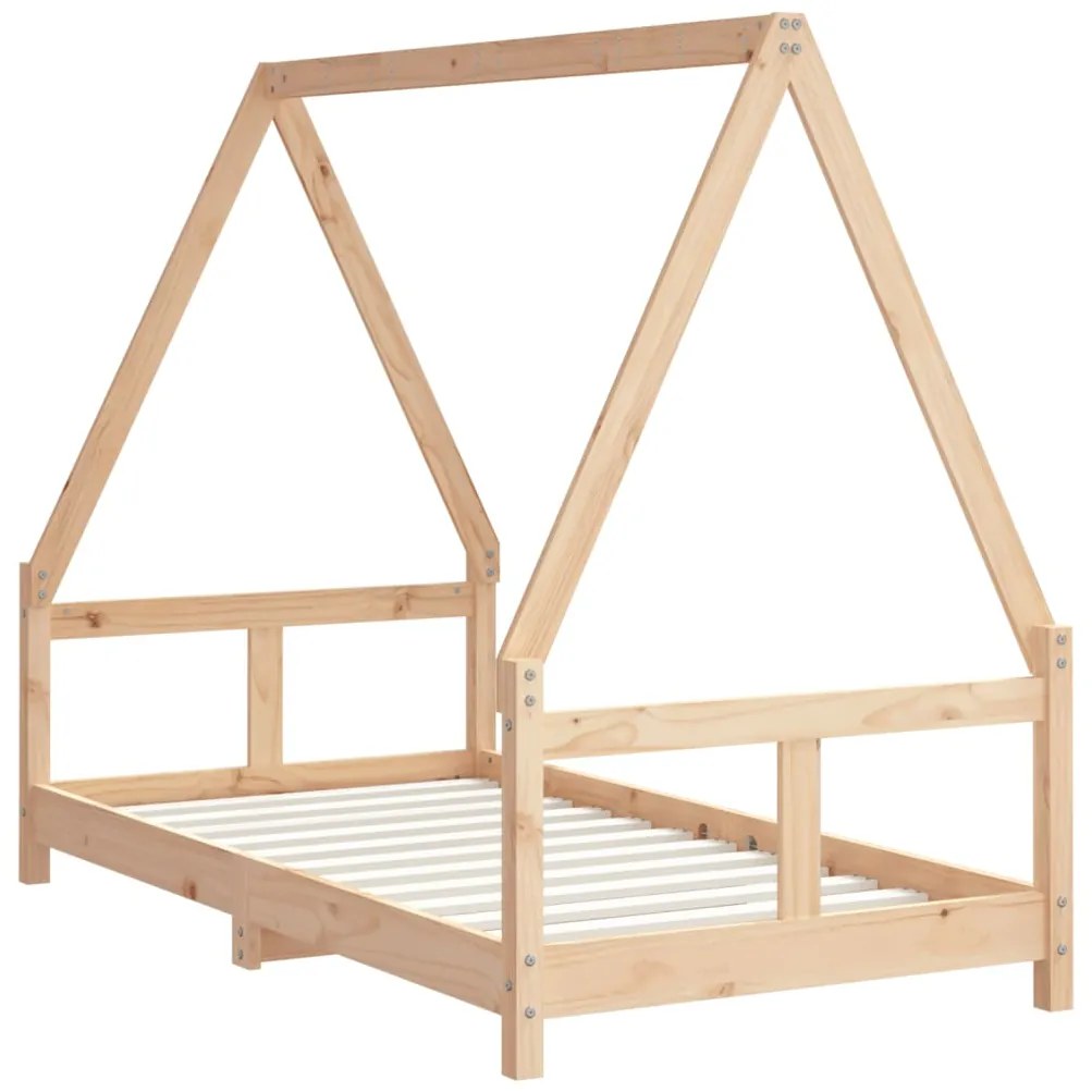 Estrutura de cama infantil 80x160 cm pinho maciço