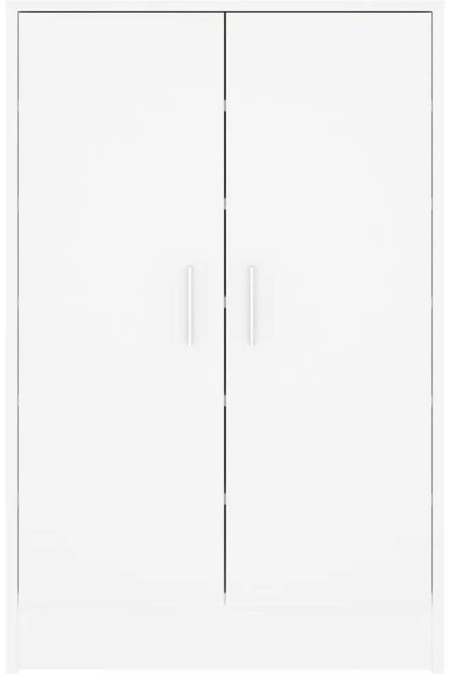 Armário para sapatos 60x35x92 cm derivados de madeira branco