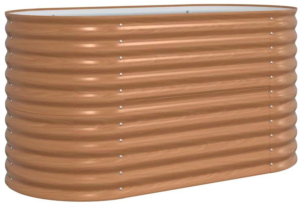 Cama de Jardim Elevada Café com Aparência de Madeira 160x80x81 cm de A