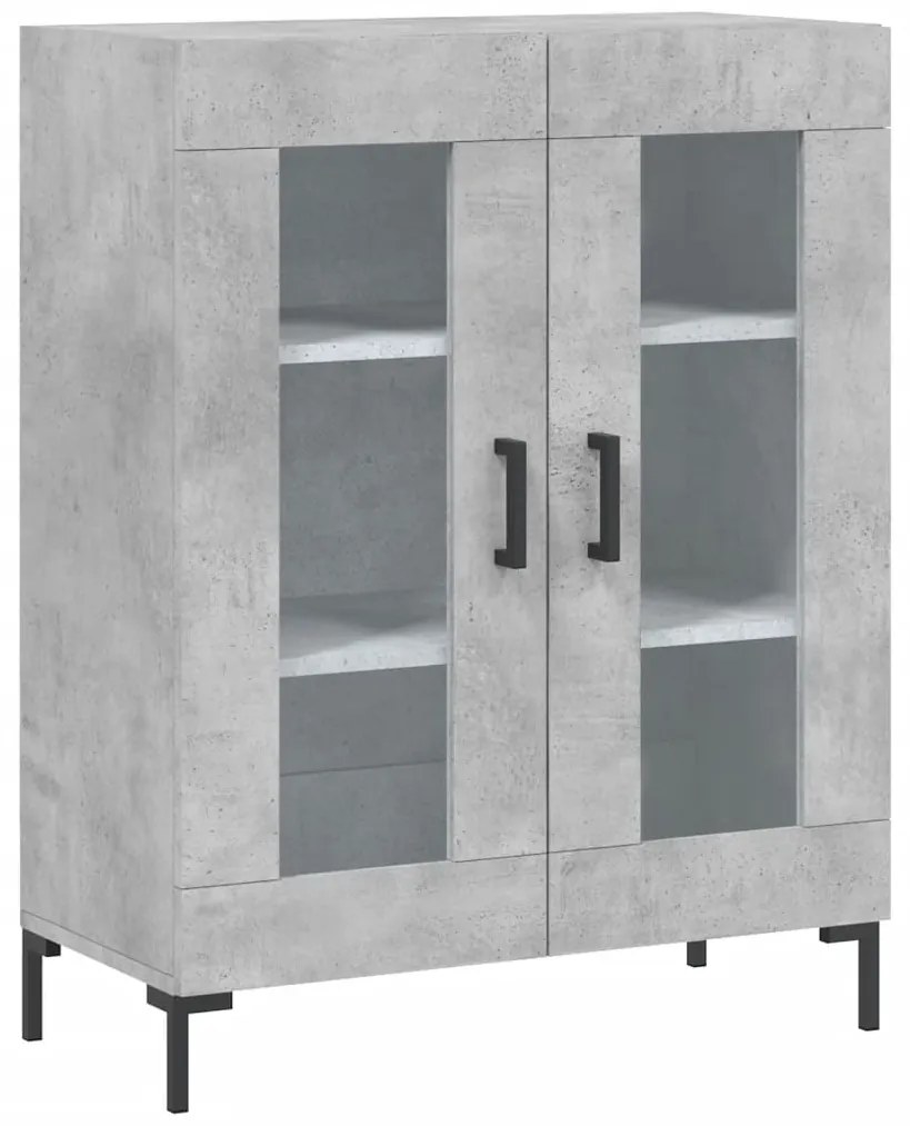 Armário alto 69,5x34x180 cm derivados de madeira cinza cimento