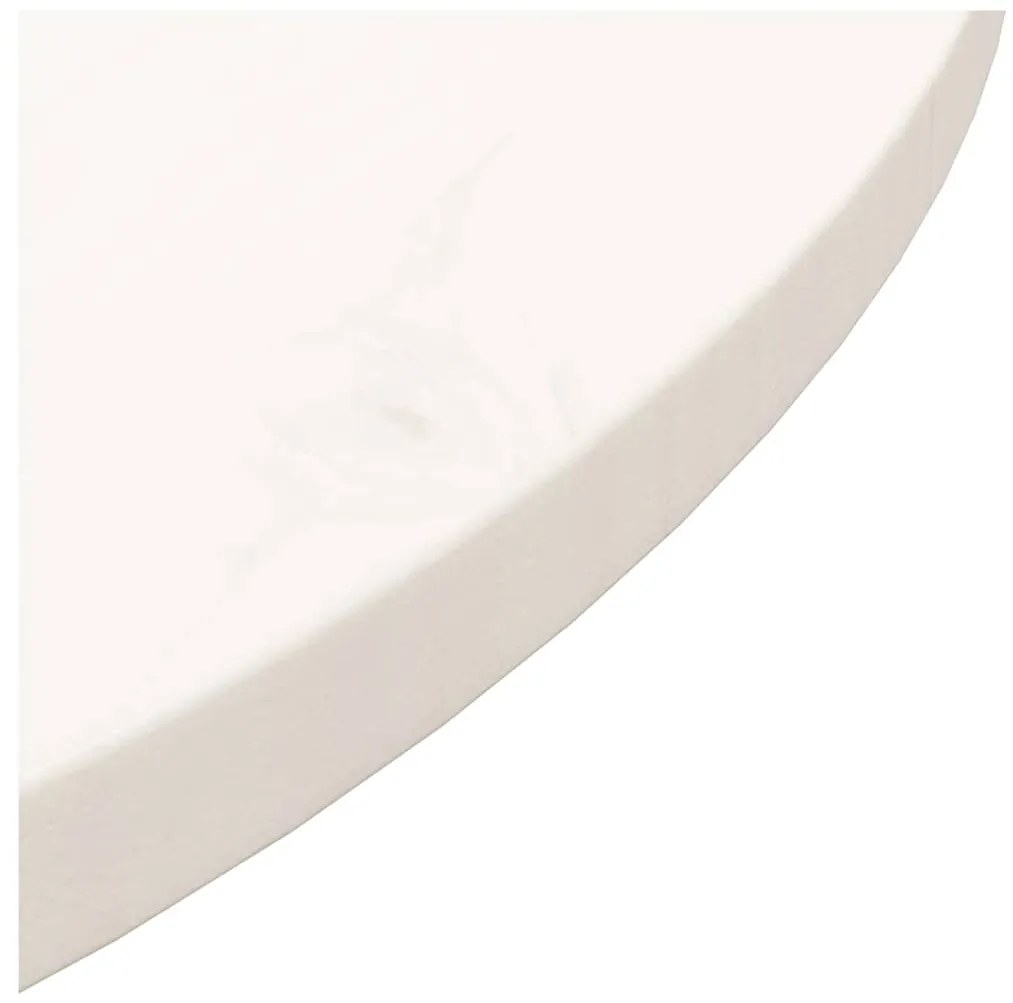 Tampo de mesa pinho maciço Ø70x2,5 cm branco