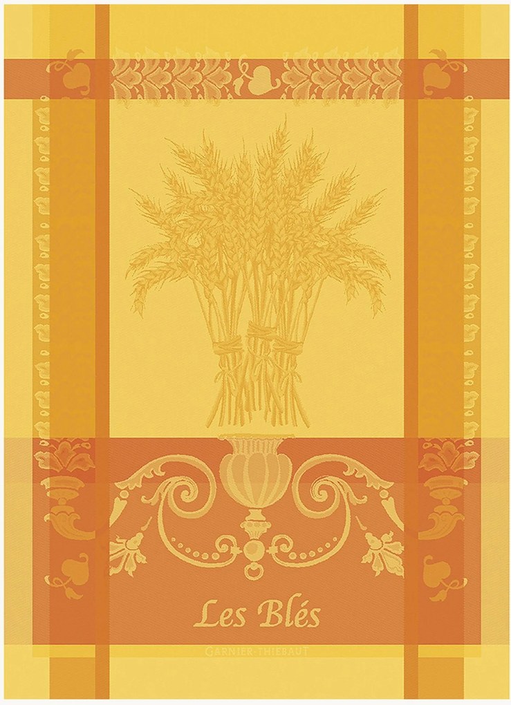 Panos de cozinha jacquard Les Bles, conjunto de 4