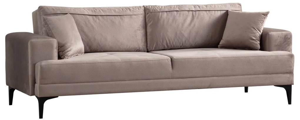 Sofá de 3 Lugares Astana – Bege – 234x78x100 cm