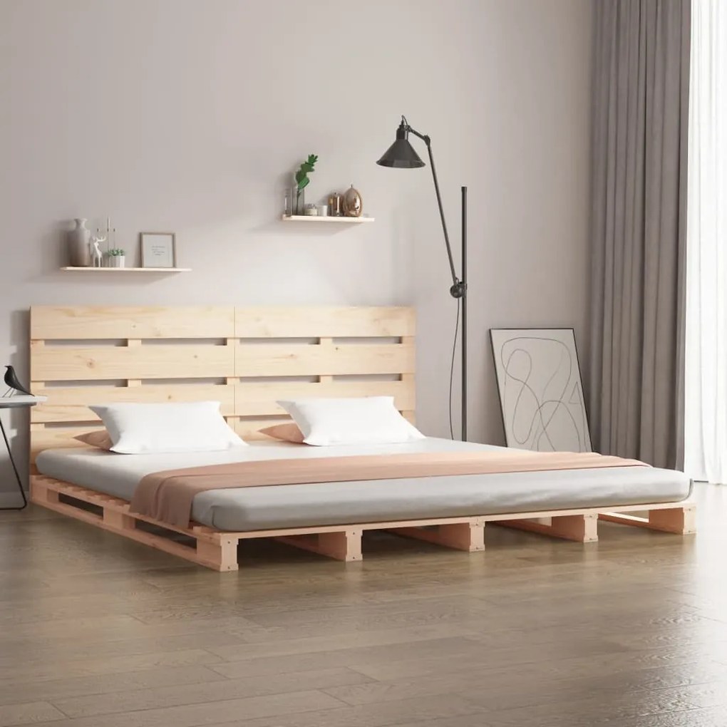 Cama sem colchão 180x200 cm madeira de pinho maciça