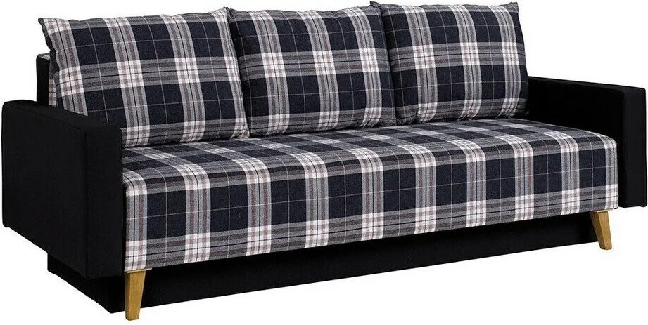 Sofá-cama Etrmoru 135, Cama com arrumação, 86x215x92cm, 101 kg, Pernas: Plástico