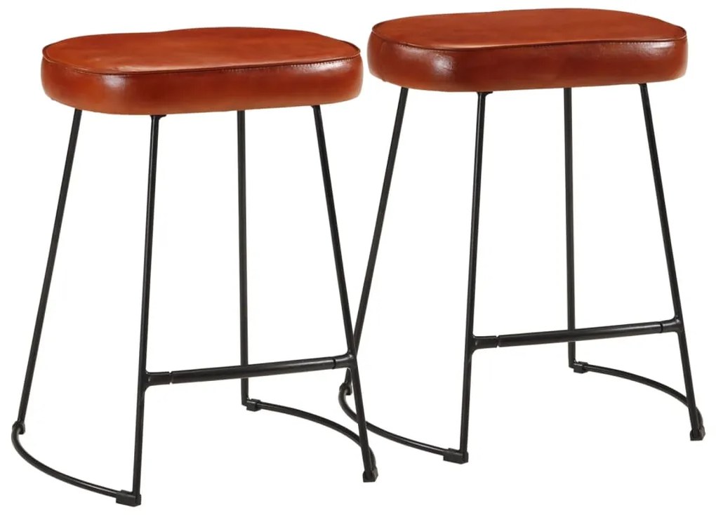 Bancos de bar 2 pcs 40x29,5x53 cm castanho-escuro