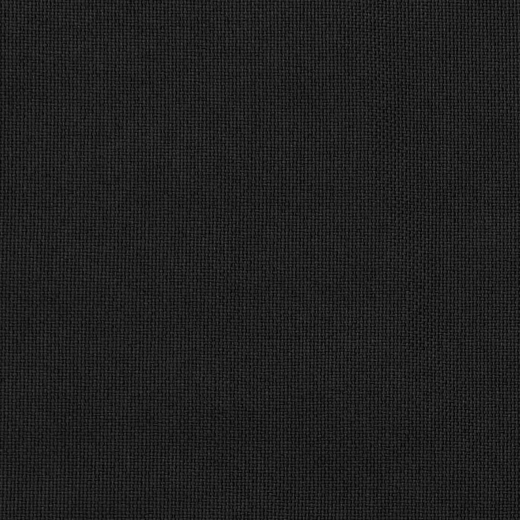 Cortinas opacas aspeto linho com ganchos 2 pcs 140x245 cm preto