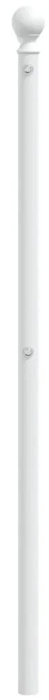 Cabeceira de cama 160 cm metal branco