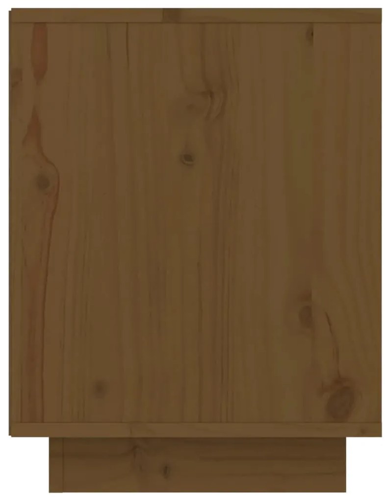 Sapateira 60x34x45 cm madeira de pinho maciça castanho mel