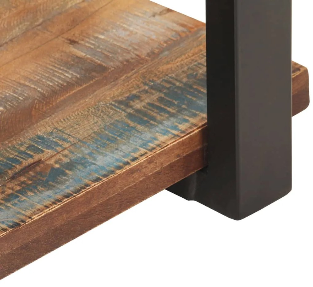 Mesa de cabeceira 50x40x40 cm madeira recuperada maciça