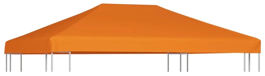 vidaXL Cobertura de gazebo 310 g/m² 4x3 m laranja