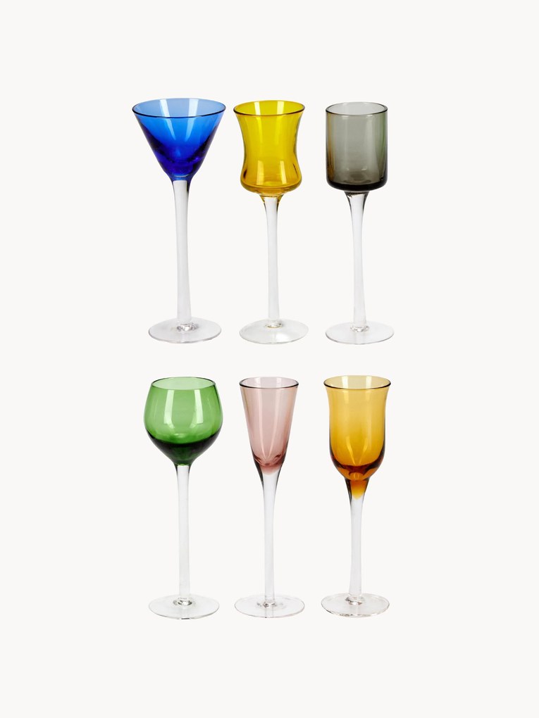 Copos de licor artesanais Lyngby, 6 uni.