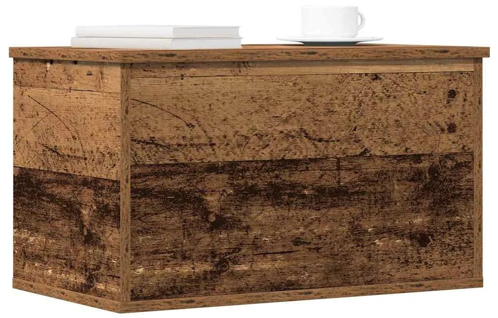 Caixa de Armazenamento vidaXL em Madeira Recycled 60x35x35 cm