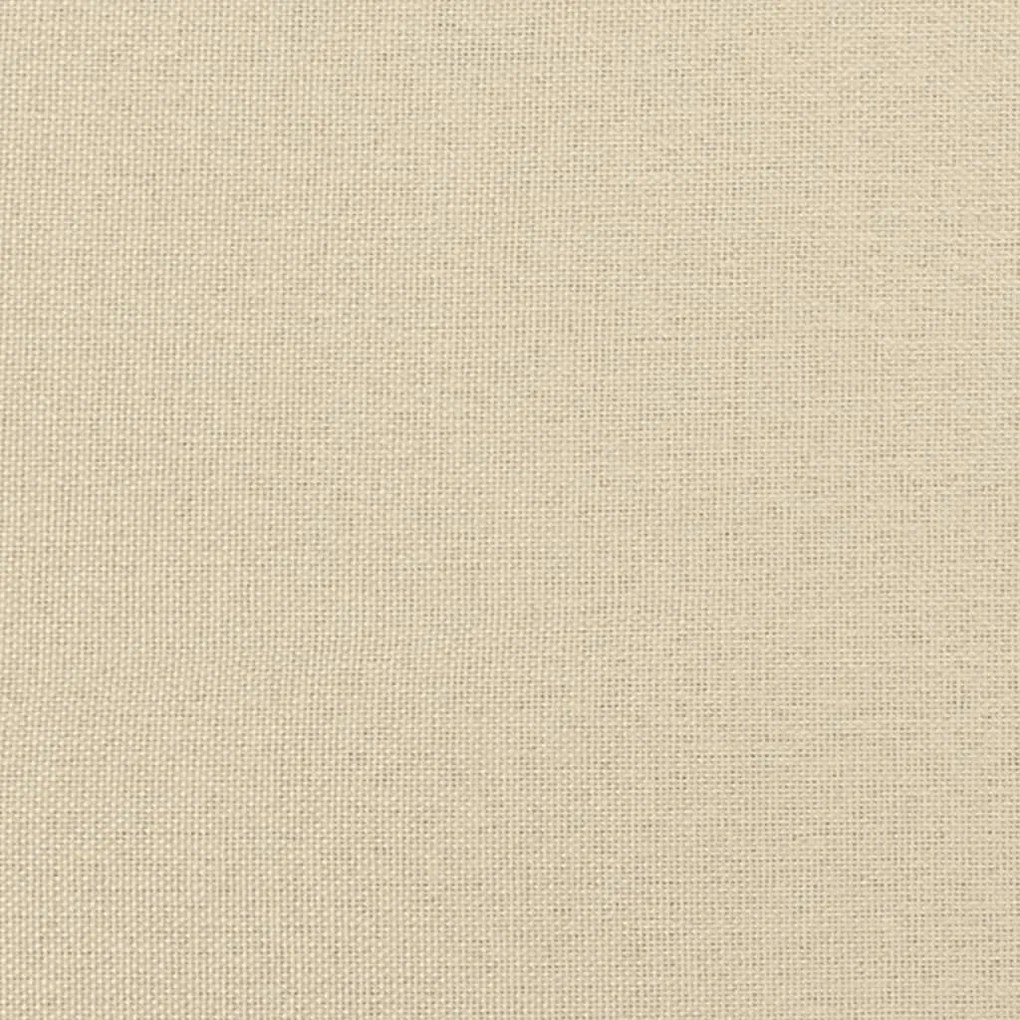 Sofá-cama com colchão 90x200 cm tecido cor creme