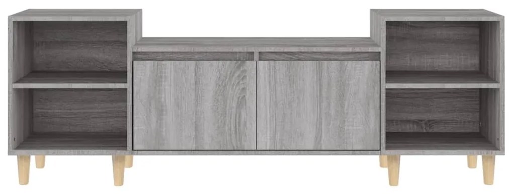 Móvel de TV 160x35x55 cm derivados de madeira cinzento sonoma