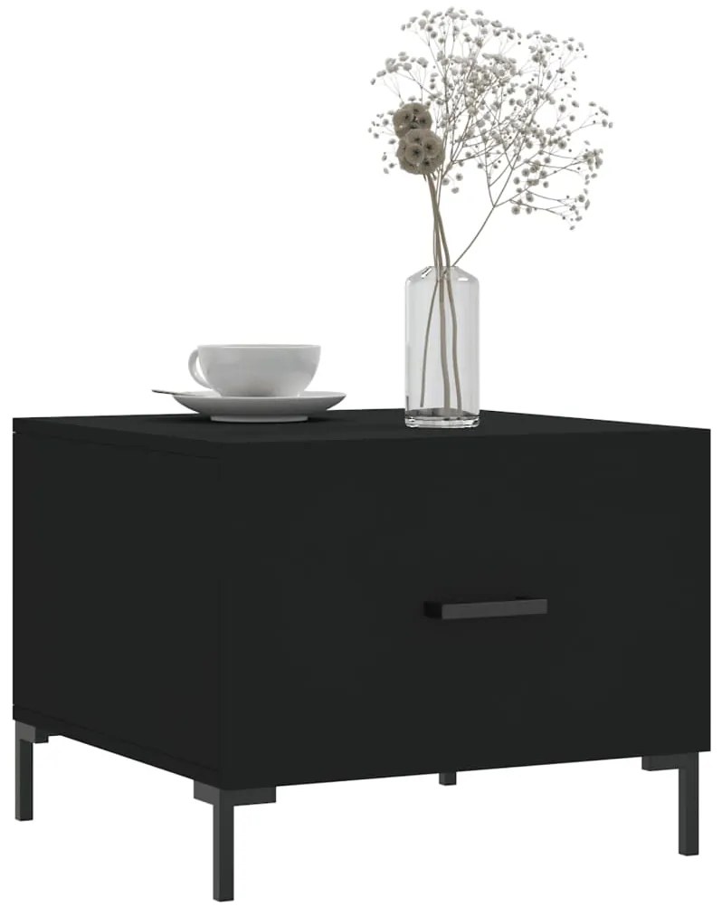 Mesa de centro 50x50x40 cm derivados de madeira preto