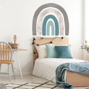 Autocolante de parede arco-íris para meninos para o quarto
