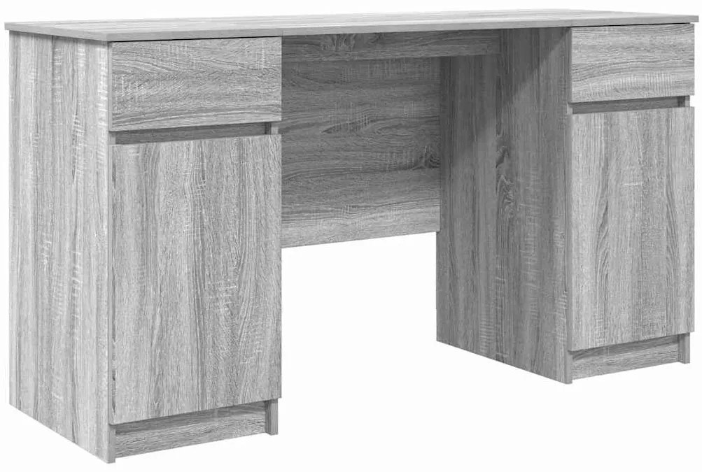 Mesa vidaXL Cinzenta Sonoma 140x49x76 cm Madeira engenheirada