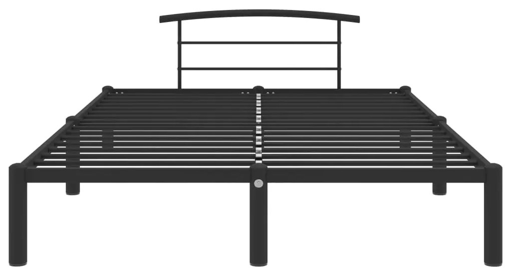 Estrutura de cama 160x200 cm metal preto