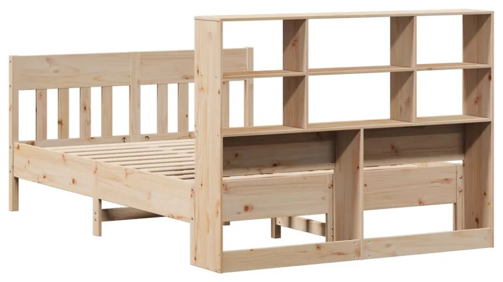 Cama sem colchão 140x190 cm madeira de pinho maciça
