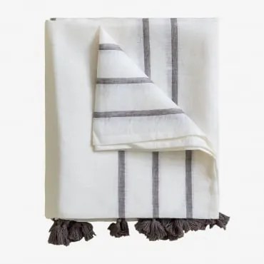 Mantel De 140x240 Cm Em Linho Isabella Gardénia Branco - Sklum