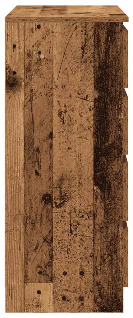 Aparador com gavetas 71x35x84 cm deriv. madeira madeira velha