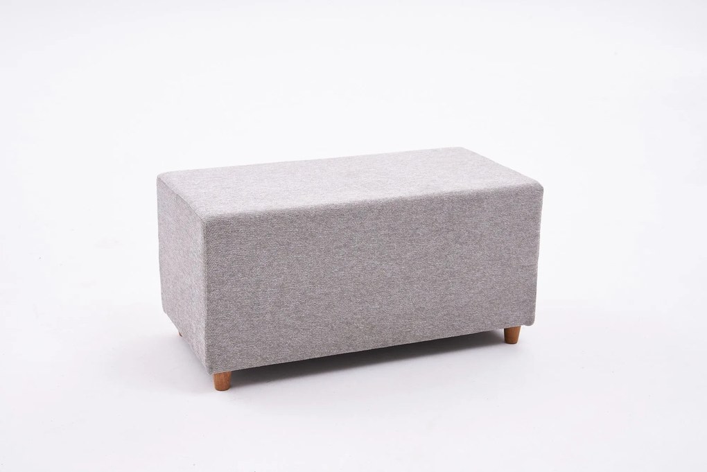 Pouffe Genma Gabbana – Branco – 80x40x40 cm