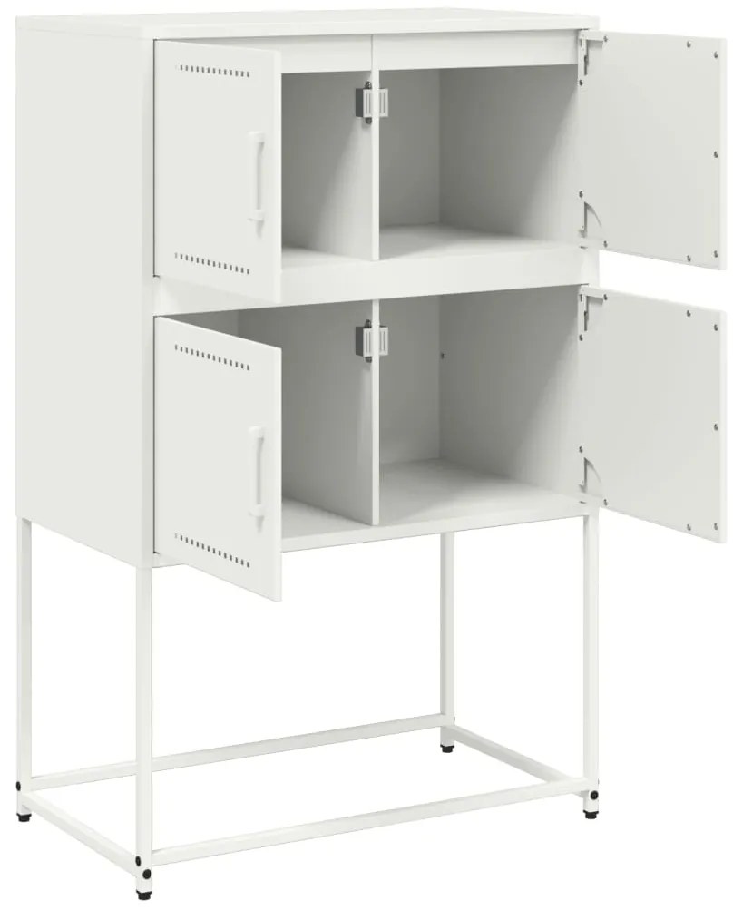 Aparador 68,5x38,5x107 cm aço branco