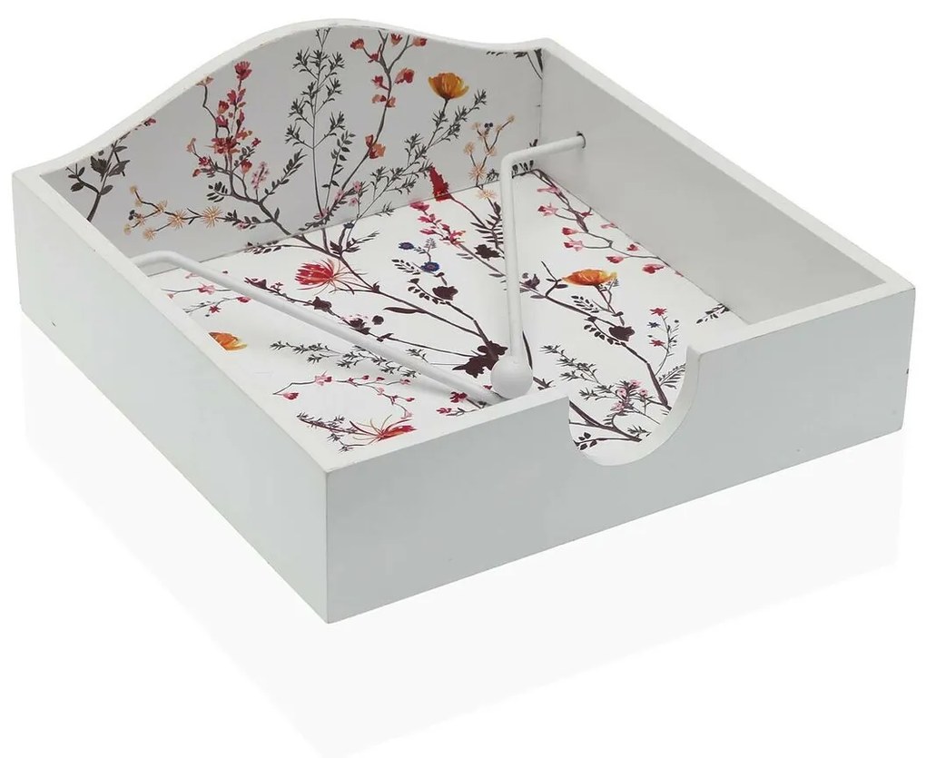 Porta-guardanapos Versa Balbec Madeira MDF 18 x 7 x 18 cm