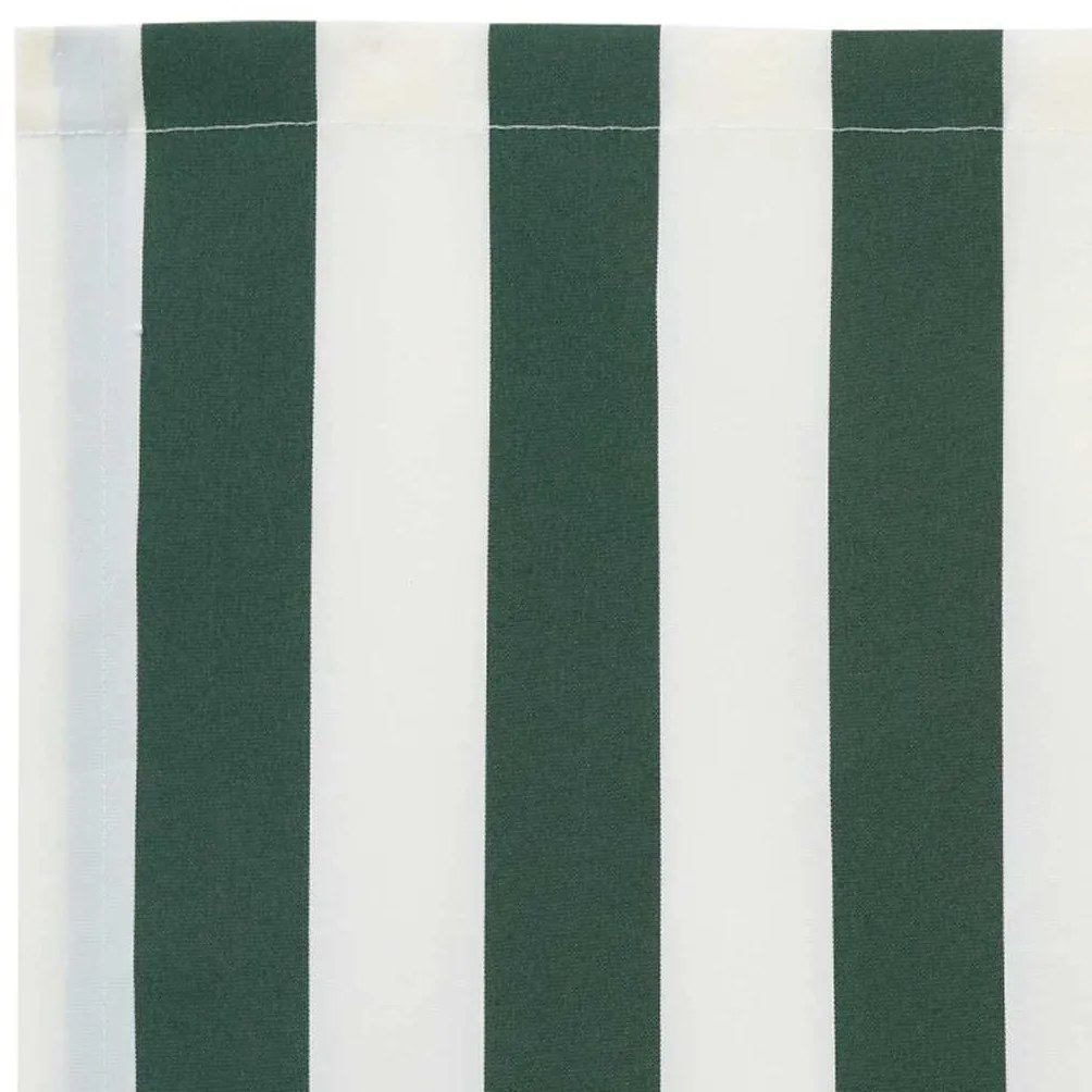 Tecido de Substituição de Toldo para Estrutura de 4x3 m Verde e Branco