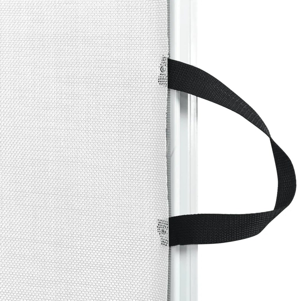 Portão retrátil p/ animais de estimação 117,5x125 cm branco
